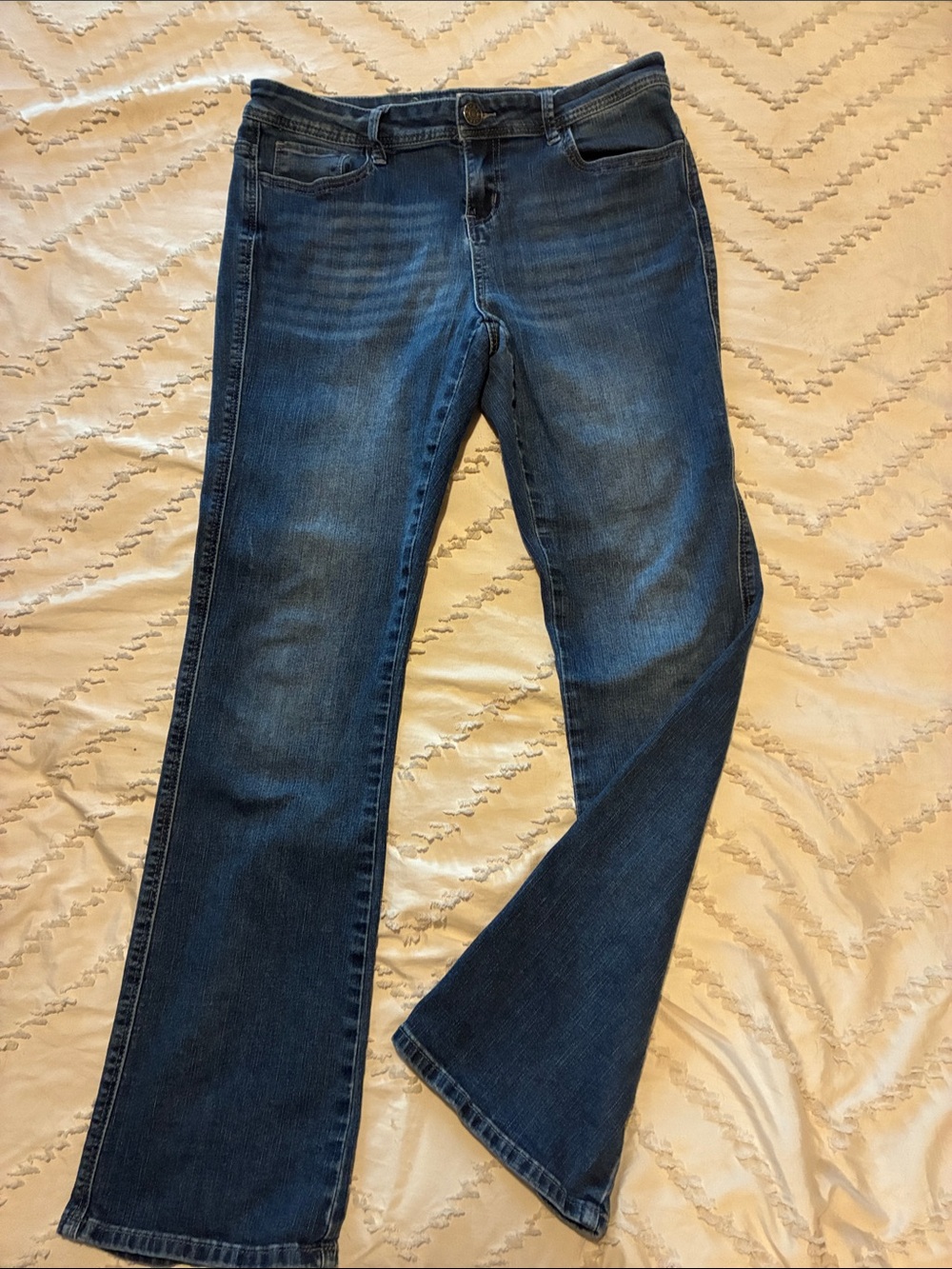 Dark Wash Bootcut Jeans - Blue